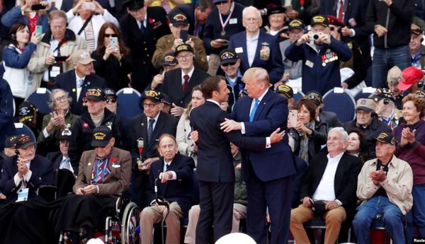 Trump en Francia conmemora el 75 aniversario del Día D