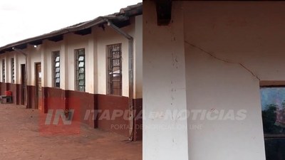 CASAS BUSCA PRIORIZAR REPARACIÓN DE ESCUELA CON PELIGRO DE DERRUMBE.