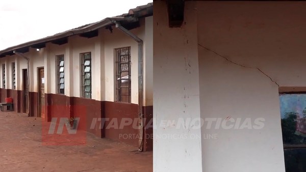 CASAS BUSCA PRIORIZAR REPARACIÓN DE ESCUELA CON PELIGRO DE DERRUMBE.