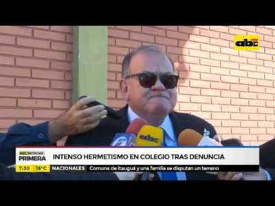Intenso hermetismo en colegio tras denuncia - Tv - ABC Color