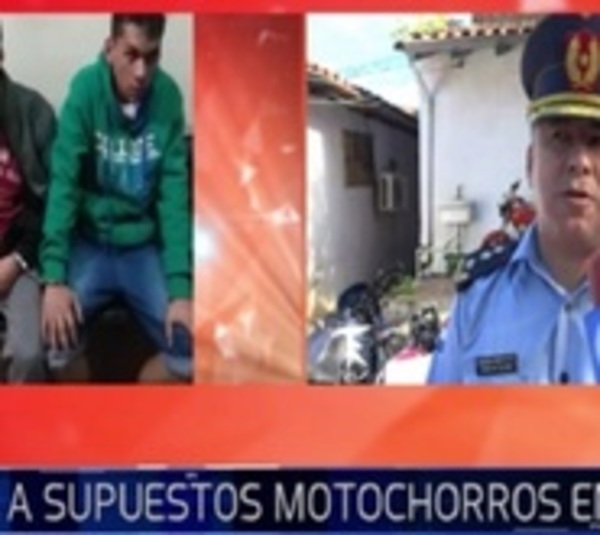 Caen supuestos motoasaltantes en Sajonia - Paraguay.com