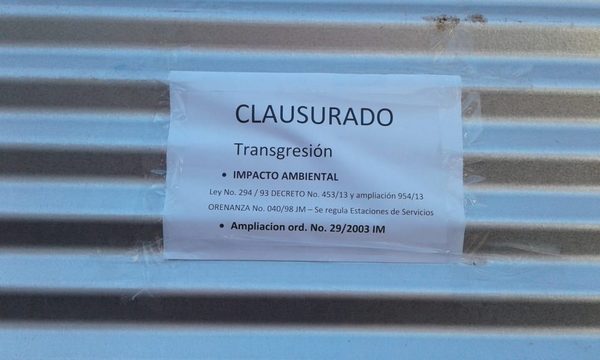 Comitiva Municipal clausura Estación de Servicio