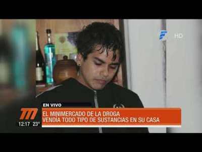 Detienen a joven que vendía todo tipo de drogas