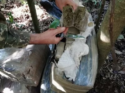 Incautan más de 100 kilos de marihuana en destacamento naval
