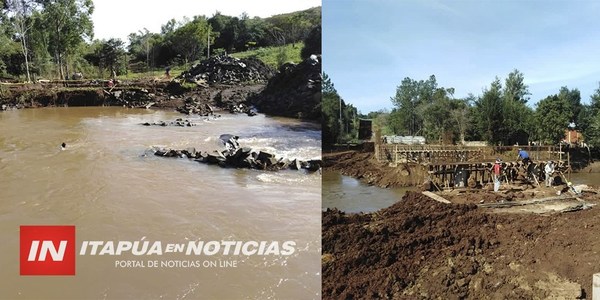 AVANZA CONSTRUCCIÓN DE 3 PUENTES INTERDISTRITALES EN TOMÁS ROMERO PEREIRA.