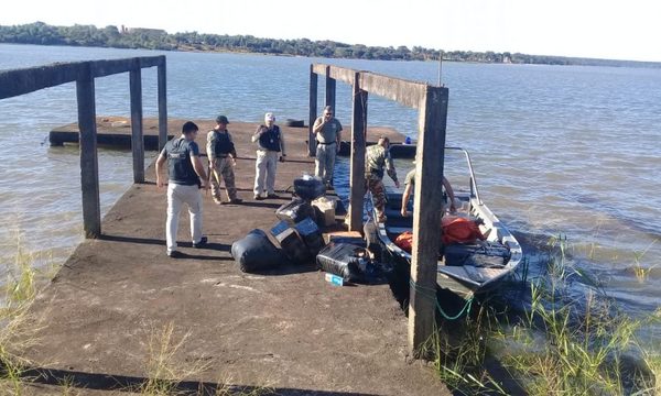 Decomisan más de 100 kilos de marihuana a orillas del Paraná