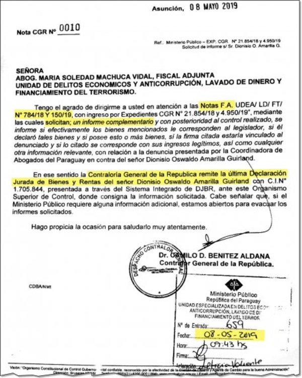 Aún no designan fiscal para investigar a Dionisio Amarilla - Edicion Impresa - ABC Color