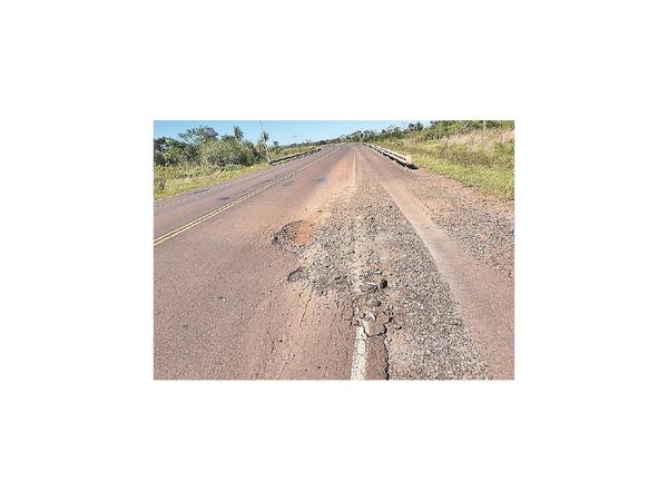 Ruta Concepción-Vallemí, muy deteriorada