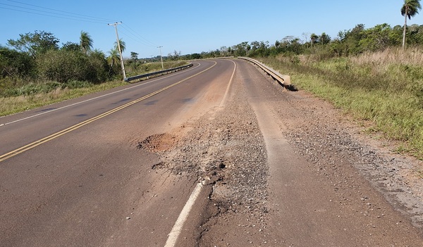 Ruta Concepción-Vallemí, muy deteriorada