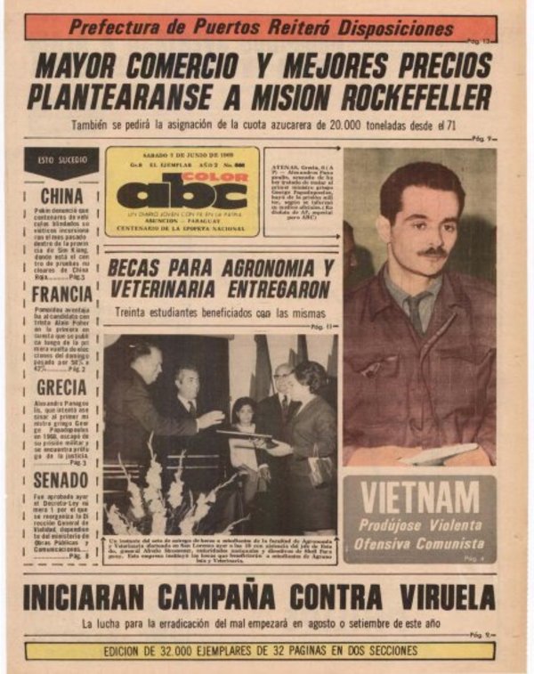 7 de junio de 1969 - Un Dia Como Hoy - ABC Color