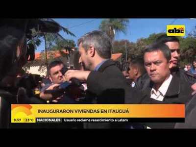 Inauguraron viviendas en Itauguá - Tv - ABC Color