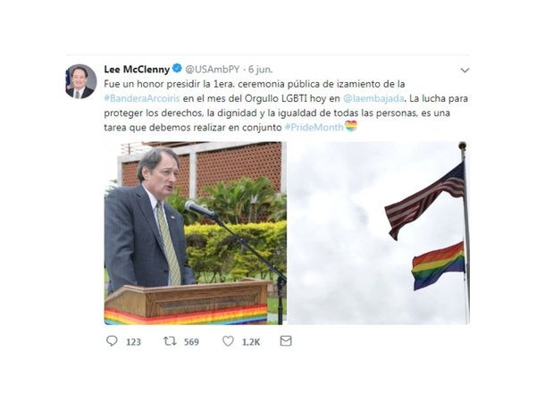Embajadores que se expresan a favor de la diversidad en el país