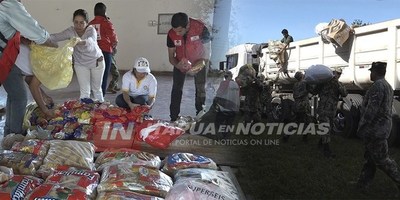 FLOTA DE CAMIONES DE LA GOBERNACIÓN LISTAS PARA IR A ÑEEMBUCÚ.