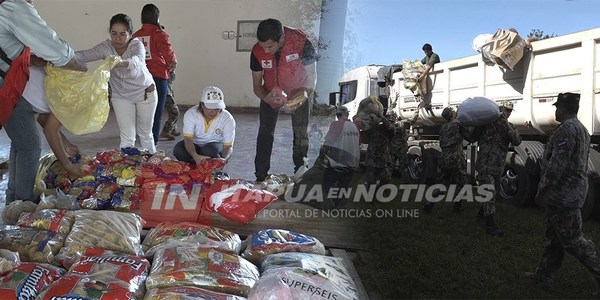 FLOTA DE CAMIONES DE LA GOBERNACIÓN LISTAS PARA IR A ÑEEMBUCÚ.