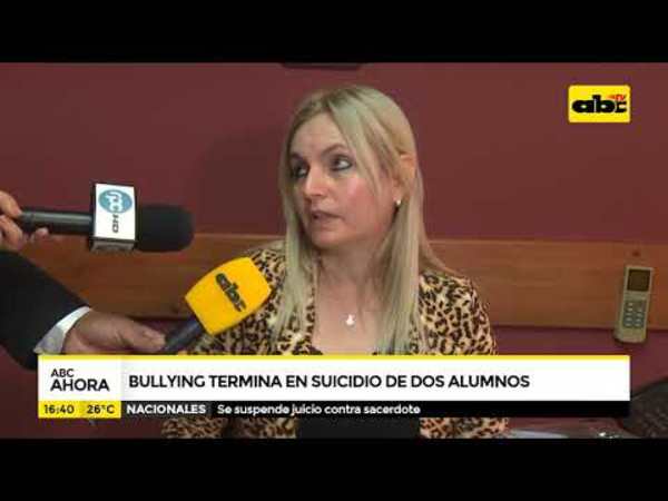Bullying termina en suicidio de dos alumnos - Tv - ABC Color