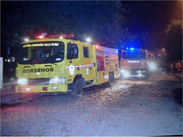 Depósito de combustible se incendió en Villa Elisa