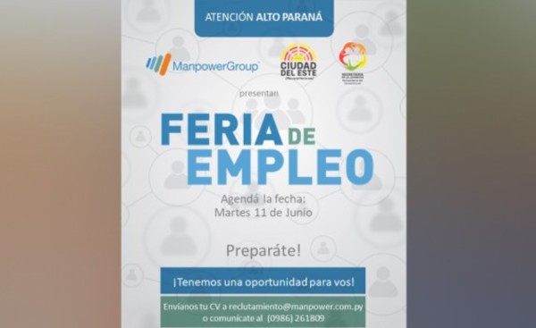 Feria de empleo tendrá más de 100 vacancias