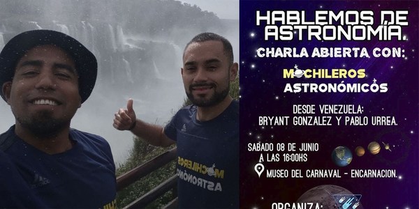 INVITAN A CHARLA GRATUITA CON LOS MOCHILEROS ASTRONÓMICOS.