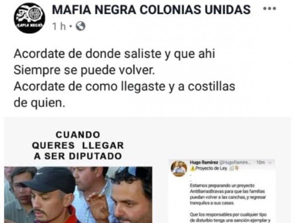Escracharon a diputado por su proyecto antibarrabravas