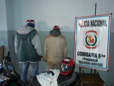 Detienen a supuestos motochorros en Itauguá - Nacionales - ABC Color