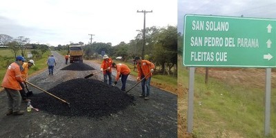 TRABAJOS DE PAVIMENTACIÓN EN SAN PADRO DEL PARANÁ