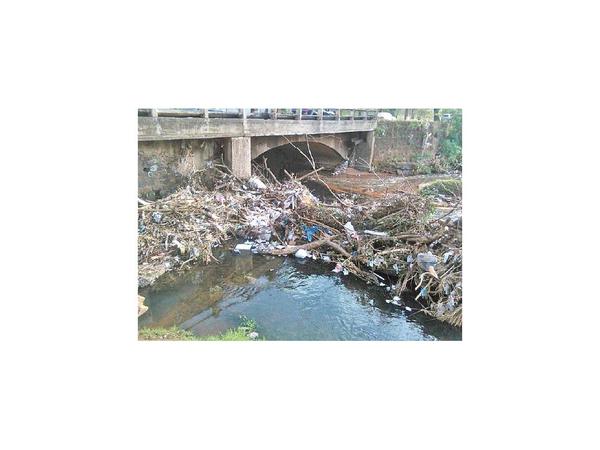 Buscan evitar que se tire basura al arroyo