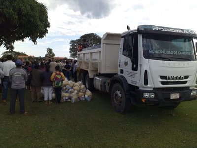 Donaciones de Cambyretá llega a Tacuaras - Nacionales - ABC Color
