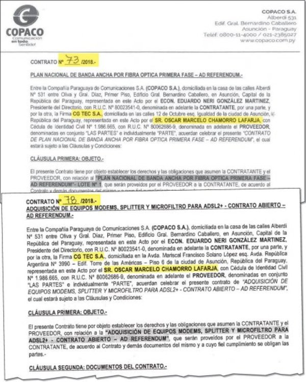 Duran tres años contratos del plan nacional banda ancha de la Copaco - Edicion Impresa - ABC Color