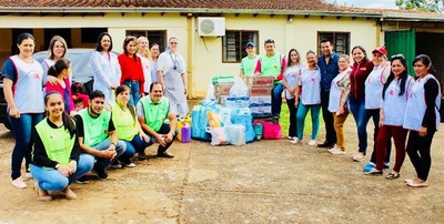 Brindan asistencia médica y entregan alimentos a Hogar de ancianos San Agustín