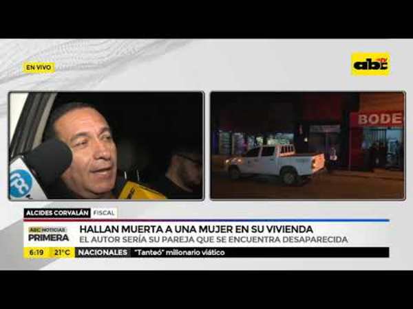 Hallan muerta a una mujer en su vivienda - Tv - ABC Color