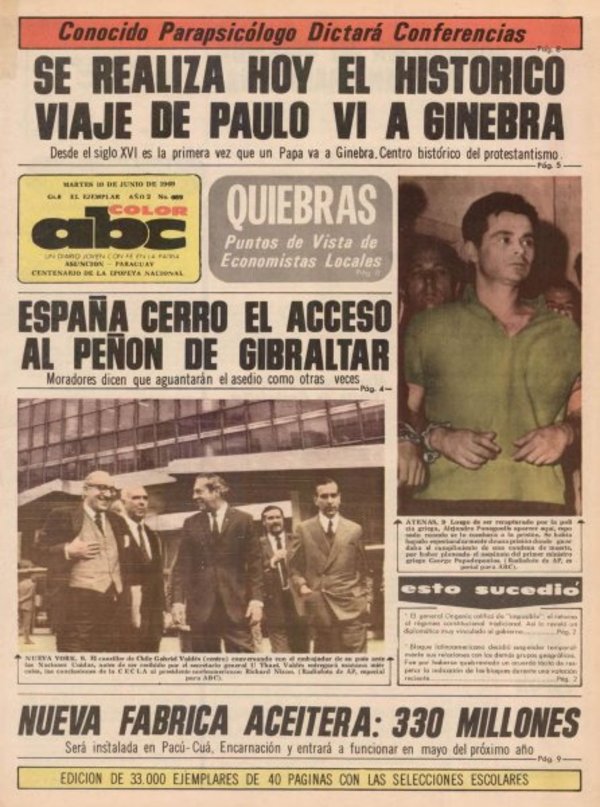 10 de junio de 1969 - Un Dia Como Hoy - ABC Color