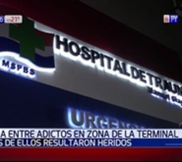 Riña entre adictos deja dos hombres heridos con arma blanca - Paraguay.com