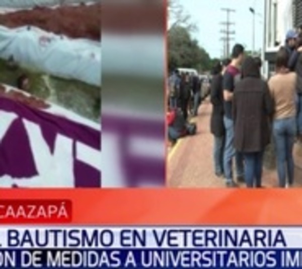 Universitarios enfrentan a juez tras bautismo - Paraguay.com