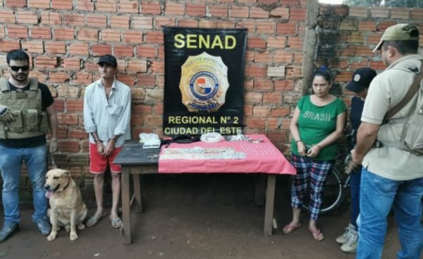 Pareja de traficantes detenidos en La Blanca