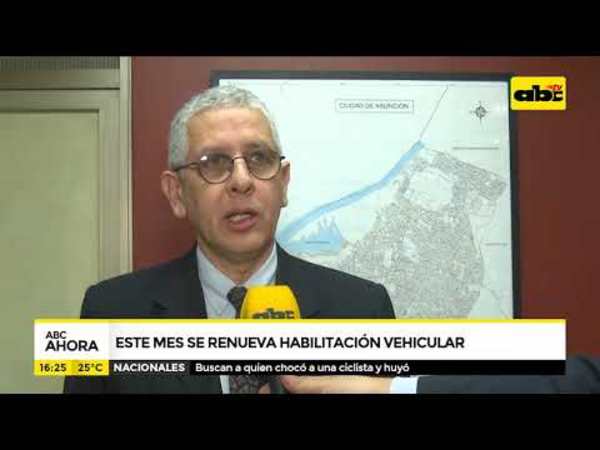 Este mes se renueva la habilitación de vehículos en Asunción - Tv - ABC Color