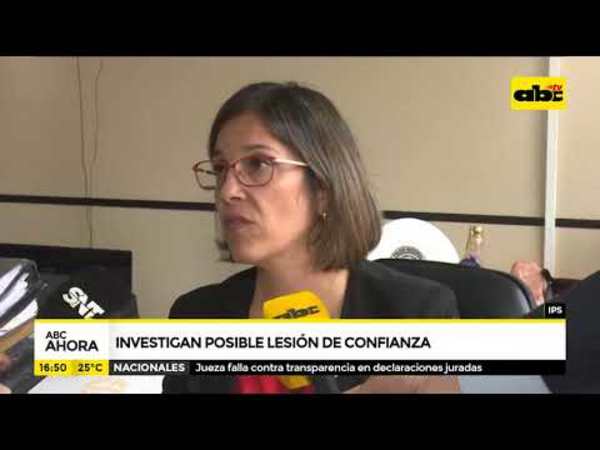Fiscalía investiga presunta lesión de confianza - Tv - ABC Color