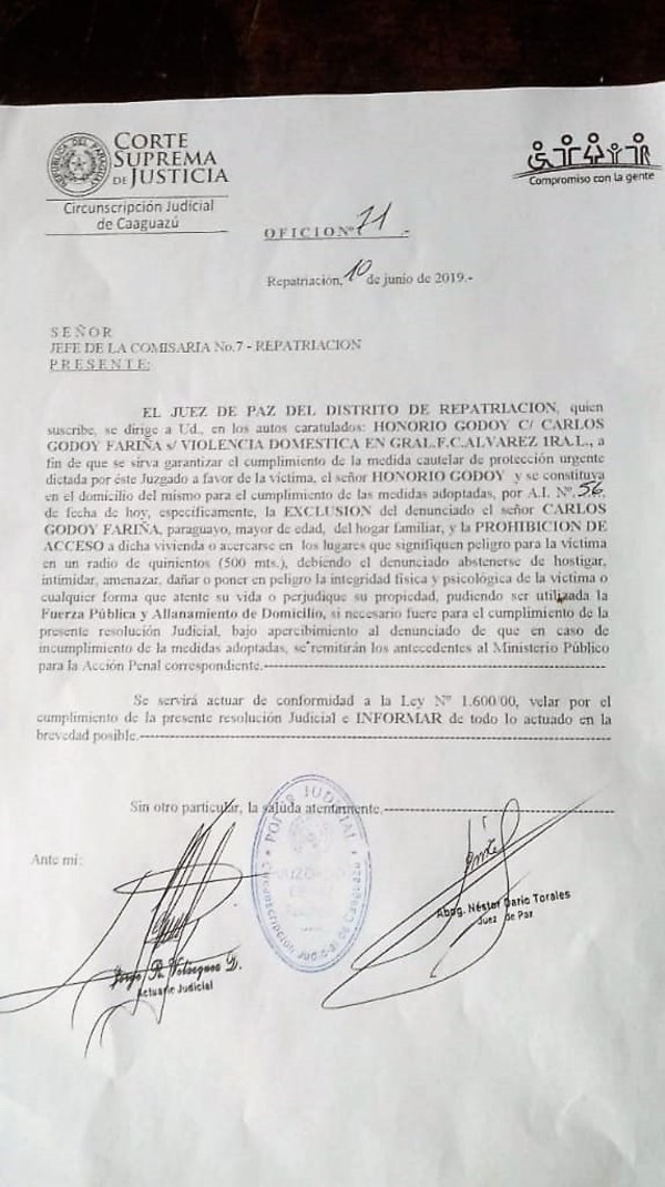 Concejal Departamental por Añetete en comprometedora situación.