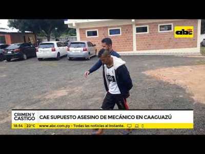 Detienen a sospechoso de asesinato - Tv - ABC Color