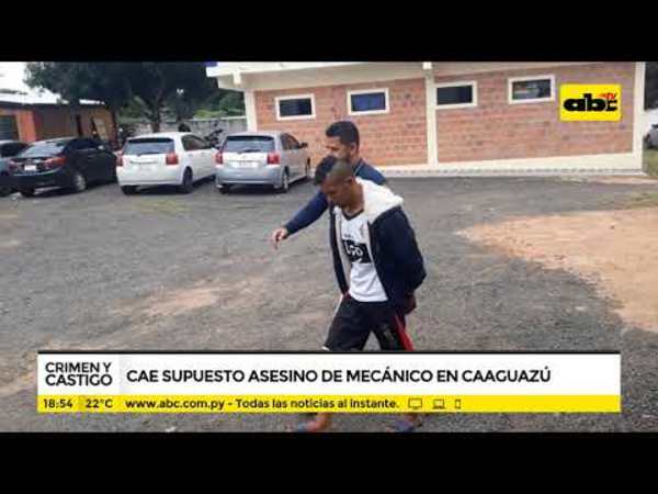 Detienen a sospechoso de asesinato - Tv - ABC Color