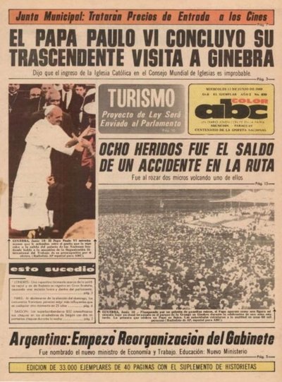 11 de junio de 1969 - Un Dia Como Hoy - ABC Color