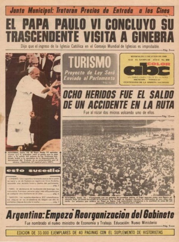 11 de junio de 1969 - Un Dia Como Hoy - ABC Color