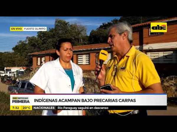 Indígenas acampan bajo precarias carpas - Tv - ABC Color