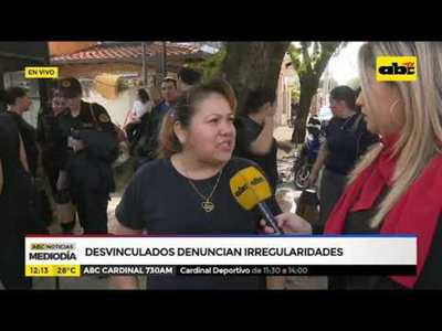 Desvinculados denuncian irregularidades - Tv - ABC Color