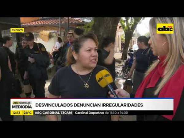 Desvinculados denuncian irregularidades - Tv - ABC Color