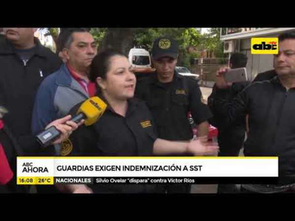 Guardias se manifiestan y exigen indemnización a SST - Tv - ABC Color