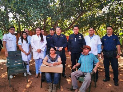 Comandante de la Policía visita a víctimas del EPP en Concepción