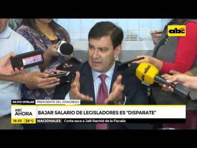 Proyecto de bajar salario a parlamentarios es disparatero - Tv - ABC Color