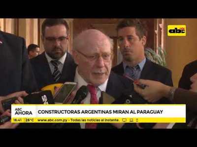 Constructoras argentinas interesadas en obras en nuestro país - Tv - ABC Color