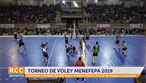 Fernheim y Menno mano a mano por el torneo de Vóley del Menefepa