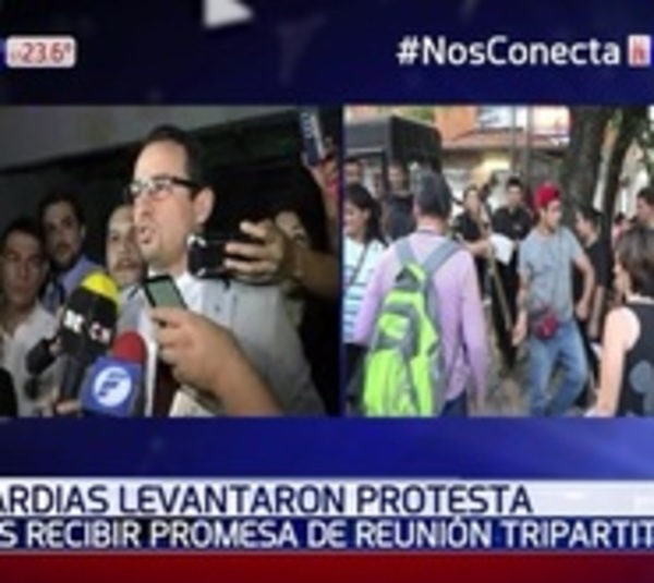 Guardias levantan protestas tras promesa de autoridades - Paraguay.com